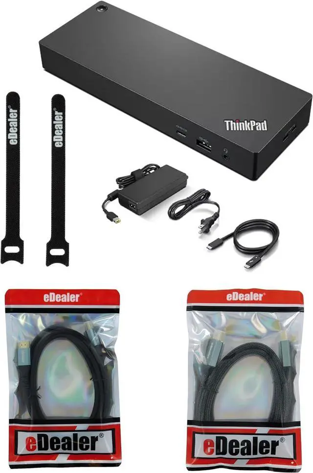 Main image of Gadpiparty Lenovo ThinkPad Universal Thunderbolt 4 Dock (40B00135US) + eDealer Starter Kit Bundle