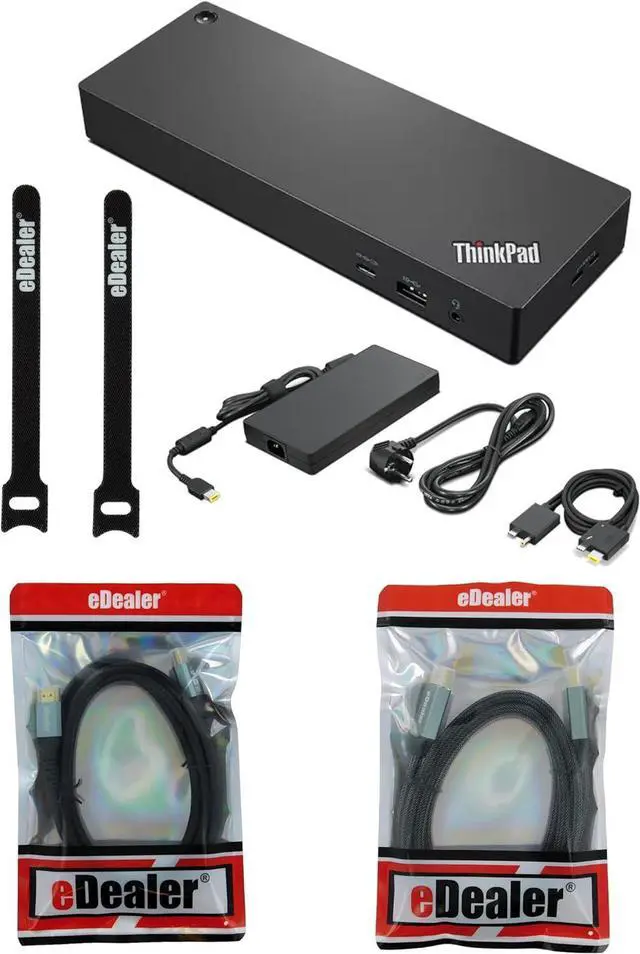 Main image of ThinkPad Thunderbolt 4 Workstation Dock (40B00300US) + eDealer Starter Kit Bundle