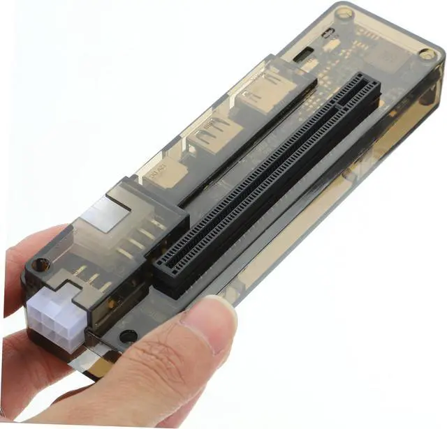 Alt view image 6 of 7 - Milisten External Graphics Card Dock for Laptops Portable Egpu Adapter Easy Setup Compatible Various Operating Systems PCB Materials for Gamers Professionals Random Style