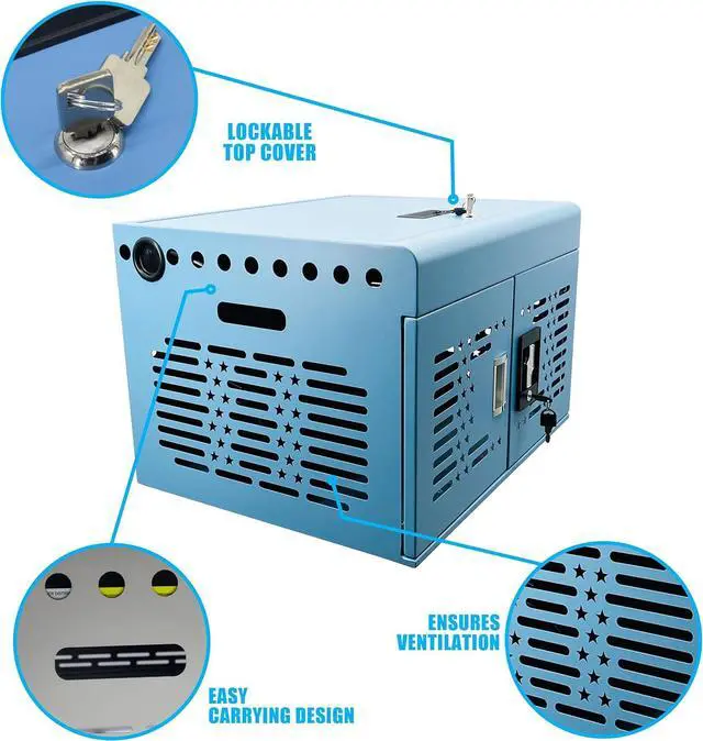 Alt view image 7 of 7 - 16-Device Laptops Charging Cabinet, Locking Charging Station for Chromebook iPads, Tablet Charging Storage Box for Classroom Library Office, Lock Laptop Charging Storage Cabinet, Blue
