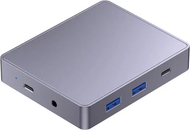 Alt view image 6 of 7 - 10 in 1 USB C Docking Station Multiport Adapter Card Reader Multiple Port 3.5mm Dock Station USB for Notebook Laptop