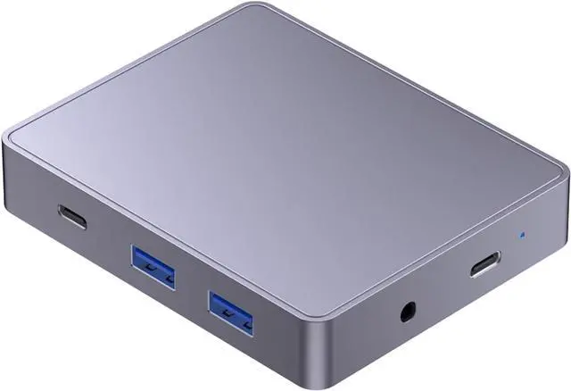Alt view image 7 of 7 - 10 in 1 USB C Docking Station Multiport Adapter Card Reader Multiple Port 3.5mm Dock Station USB for Notebook Laptop