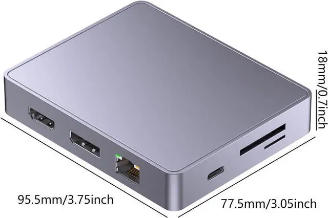 Alt view image 4 of 7 - 10 in 1 USB C Docking Station Multiport Adapter Card Reader Multiple Port 3.5mm Dock Station USB for Notebook Laptop