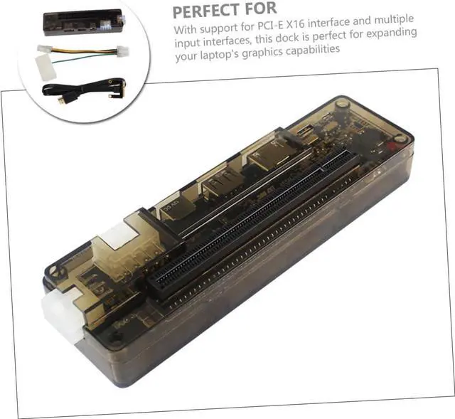 Alt view image 4 of 7 - DOITOOL External Laptop Graphics Card Docking Station Easy to Use Compatible Multiple Operating Systems Supports up to Power Supply Versatile Graphics Card Adapter for Gaming and