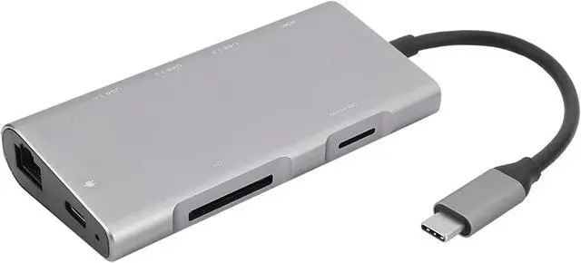 Alt view image 5 of 7 - 8 in 1 Multi Function USB C Docking Station with, USB3.0, Gigabit Ethernet, for Stable Transmission and 4K x 2K Resolution