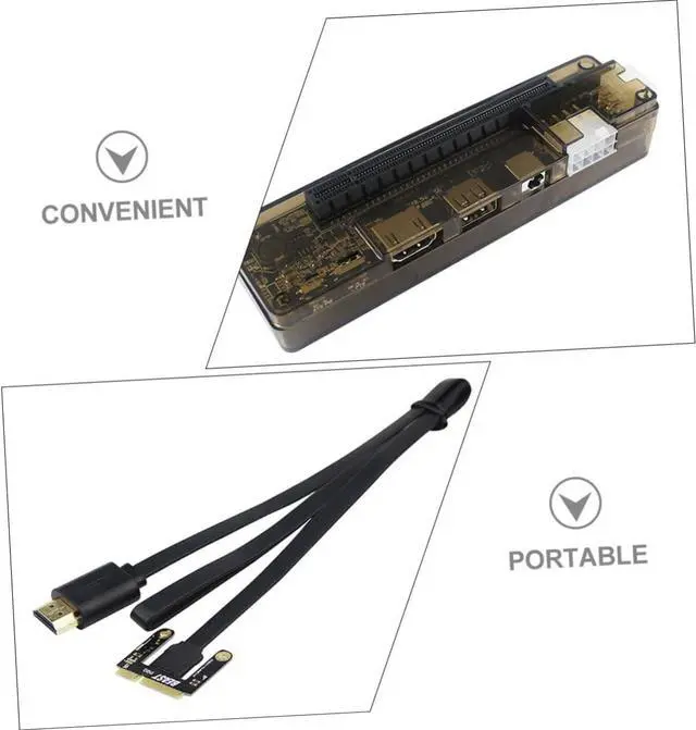 Alt view image 2 of 7 - HOMSFOU External Graphics Card Dock for Laptop Pci Adapter with Power Output Compatible with Various Operating Systems Portable for Gaming and Professional Use