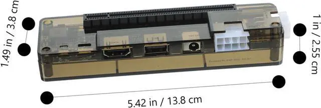 Alt view image 5 of 7 - HOMSFOU External Graphics Card Dock for Laptop Pci Adapter with Power Output Compatible with Various Operating Systems Portable for Gaming and Professional Use
