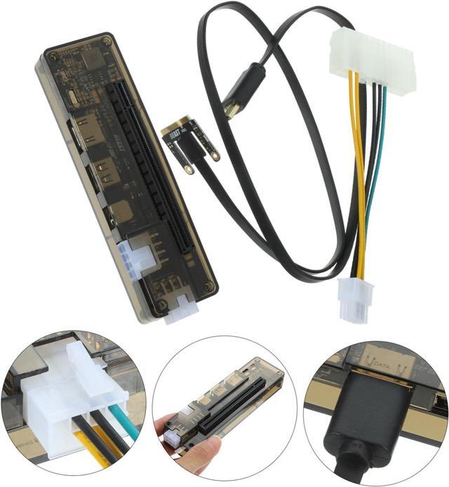 Alt view image 4 of 7 - Pci-e Laptop Graphics Card Dock Video Card Docking Station USB Compatibility Random Style