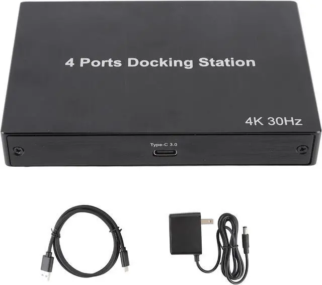 Alt view image 6 of 7 - USB 3.0 to HDMI Adapter, Laptop Docking Station 4 Monitors, 1080P 60Hz x2 4K 30Hz x2, HDMI Splitter Extender, for Monitor, PC, Laptop, Desktop (US Plug)