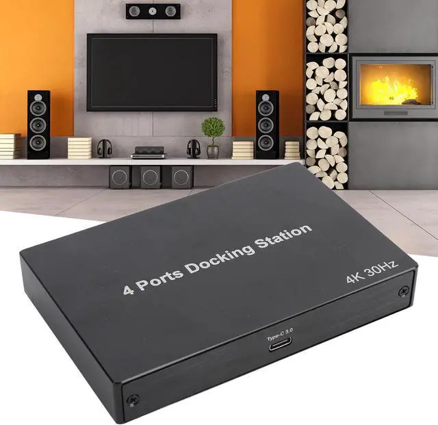 Alt view image 5 of 7 - USB 3.0 to HDMI Adapter, Laptop Docking Station 4 Monitors, 1080P 60Hz x2 4K 30Hz x2, HDMI Splitter Extender, for Monitor, PC, Laptop, Desktop (US Plug)