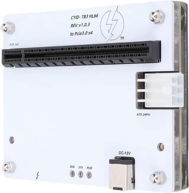 Main image of Gugxiom External Gpu Dock Enclosure Fit for USB 4.0, PCIE 16X Slot Mini eGPU Enclosure PCIe 16X Connector, External Graphics Card Dock with 1m Data Cable