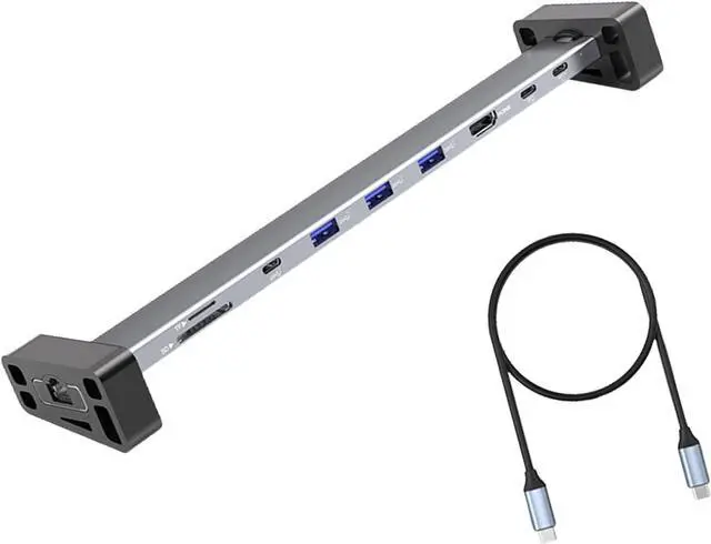 Main image of 9 Port USB C Adapter for EFFICIENT Connection with Rj45 Ethernet 1000Mbps PD100W 4K60hz Video and Memory Card Slots
