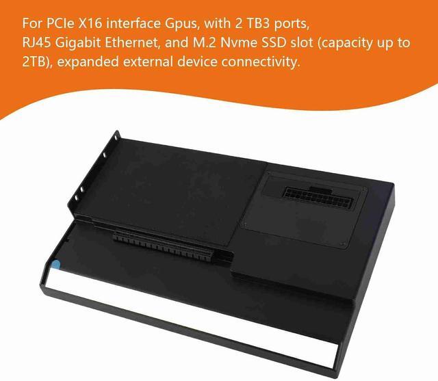 Alt view image 2 of 7 - Laptop External GPU Dock Station, USB4.0 40Gbps GPU Enclosure with TB RJ45 M.2 NVMe Interface for NUCs, Laptop Gaming, Consoles Use, PD 60W Charging