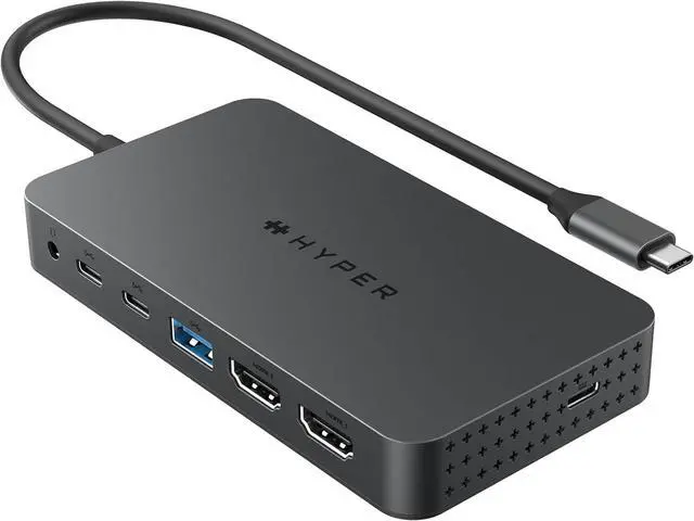 Main image of Drive Next Dual 4K HDMI 7 Port USB C Docking Station for M Series MacBook PC Chromebook 2x File Transfers w/ 10Gbps USB Ports Dual 4K Docking Station Charges w/ 100W PD Power Passthrough Port