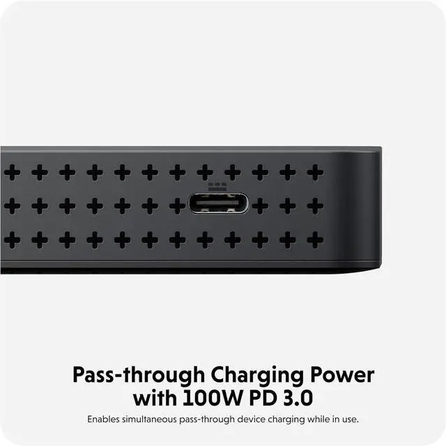 Alt view image 5 of 7 - Drive Next Dual 4K HDMI 7 Port USB C Docking Station for M Series MacBook PC Chromebook 2x File Transfers w/ 10Gbps USB Ports Dual 4K Docking Station Charges w/ 100W PD Power Passthrough Port