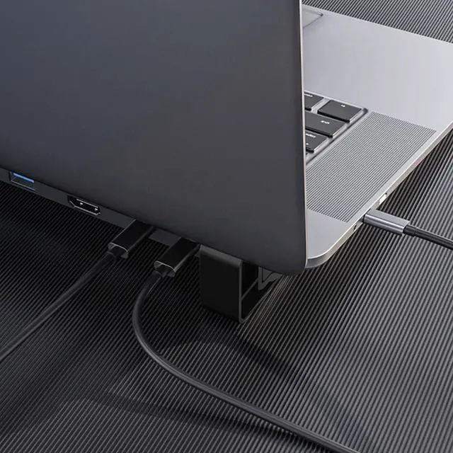 Alt view image 4 of 7 - 9 Port USB C Adapter for EFFICIENT Connection with Rj45 Ethernet 1000Mbps PD100W 4K60hz Video and Memory Card Slots
