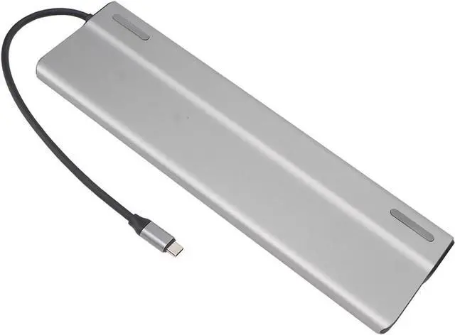 Alt view image 4 of 7 - 14 in 1 Type C Docking Station, Multi Port Expansion with 3 USB3.0, 2 USB2.0, PD, Storage Card, Memory Card, HD Multimedia Interface, VGA, RJ45, AUDIO3.5, 2 USB C