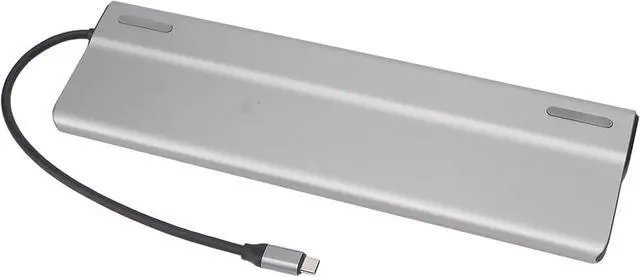 Alt view image 4 of 7 - 14 in 1 Docking Station, Type C to Multiple Ports Including 3USB3.0, 2USB2.0, PD, Storage Memory Cards, VGA, RJ45, AUDIO3.5, 2USB C Outstanding for All Type C Computers,