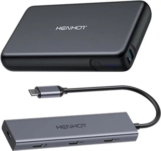 Main image of USB C Video Output Hub, Dual Monitor Docking Station Supports USB-C PD Monitor and 100W Power Bank
