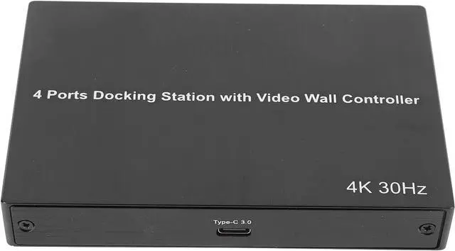 Main image of USB 3.0 to Quad HDMI Adapter, USB 3.0 to HDMI Hub Adapter Replacement, 4K30Hz X 2 1080P 60Hz X 2 4 Ports Docking Station (US Plug)