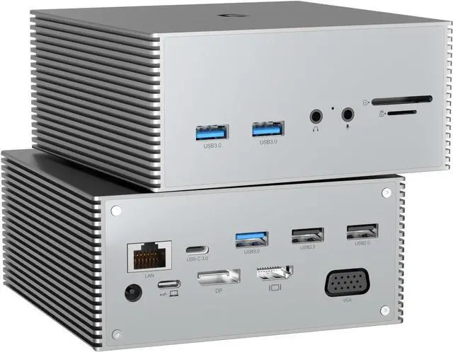 Main image of 16-in-1 USB-C Docking Station with Triple Display, 4K HDMI, USB Ports, Ethernet, SD/TF Card Reader - Compatible with Windows - Mirror Mode Supported