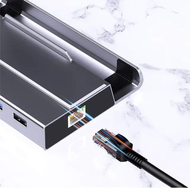 Alt view image 6 of 7 - Advanced 7in 1 Dock for X/SteamDeck Offering Fast Speed Data Transfer and Power Delivery