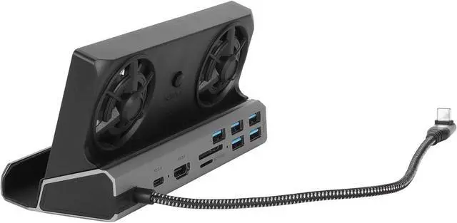Alt view image 3 of 7 - 10 in 1 Game Console Docking Station with 4K 60Hz, 100W PD, USB3.0/2.0, Gigabit RJ45 for Steam Deck, ROG Ally More