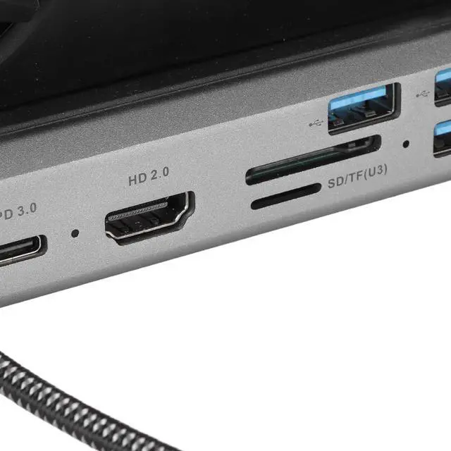 Alt view image 7 of 7 - 10 in 1 Game Console Docking Station with 4K 60Hz, 100W PD, USB3.0/2.0, Gigabit RJ45 for Steam Deck, ROG Ally More