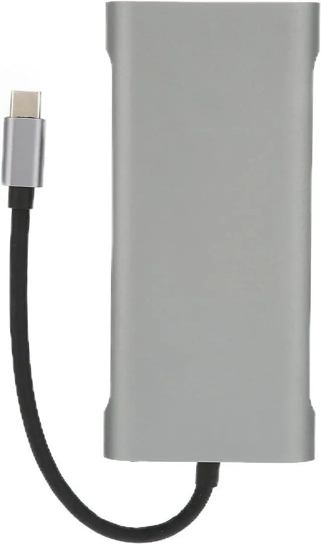 Main image of Expansion Dock Type C 11 in 1, Multifunctional Aluminum Alloy, Portable Dock for Type C Computers, 4K, 4 USB3.0 Ports, 1080P VGA, 87W PD, Gigabit RJ45