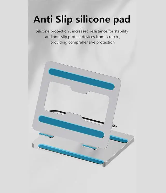 Alt view image 3 of 7 - 10 Port Laptop Dock and Stand with 100W Power Delivery USB3.0x3 4K60Hz Notebook Holder for Office and Travel Use Aluminum Alloy Stand