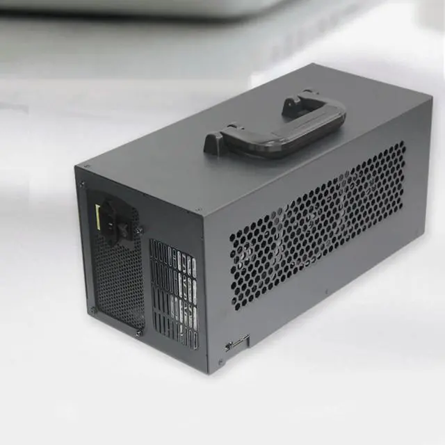 Alt view image 4 of 7 - Fast Speed 4 GPU Expansion Dock Metal Enclosure 40Gbps Charging PCIe Adapters For Laptops Gaming Video Rendering USB C External GPU For Video Editing