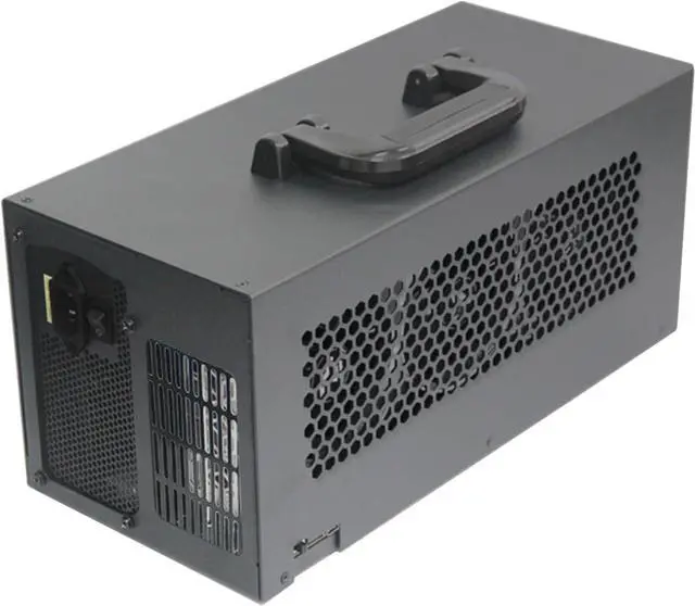 Alt view image 7 of 7 - Fast Speed 4 GPU Expansion Dock Metal Enclosure 40Gbps Charging PCIe Adapters For Laptops Gaming Video Rendering USB C External GPU For Video Editing
