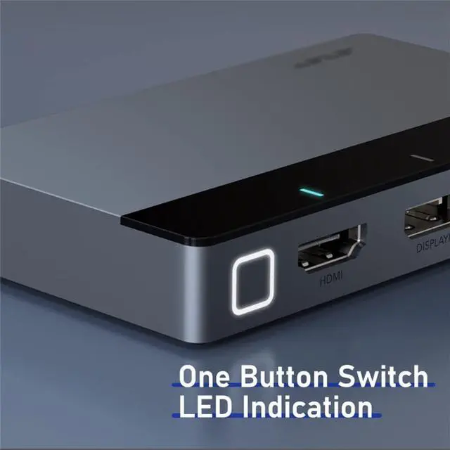 Alt view image 3 of 4 - 4 in 1 Projector -Compatible 4K 60HzMini DP HUB Light Switcher for PC Laptop