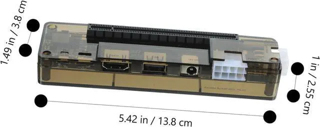 Alt view image 4 of 7 - jojofuny External Graphics Card Dock for Laptop Portable Compatible Pci Design for Gaming and No Driver Installation Required Random Style