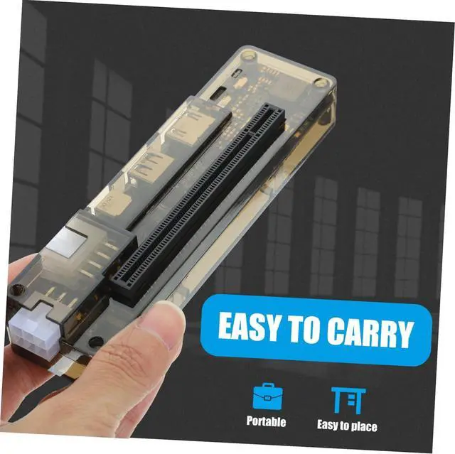 Alt view image 7 of 7 - jojofuny External Graphics Card Dock for Laptop Portable Compatible Pci Design for Gaming and No Driver Installation Required Random Style