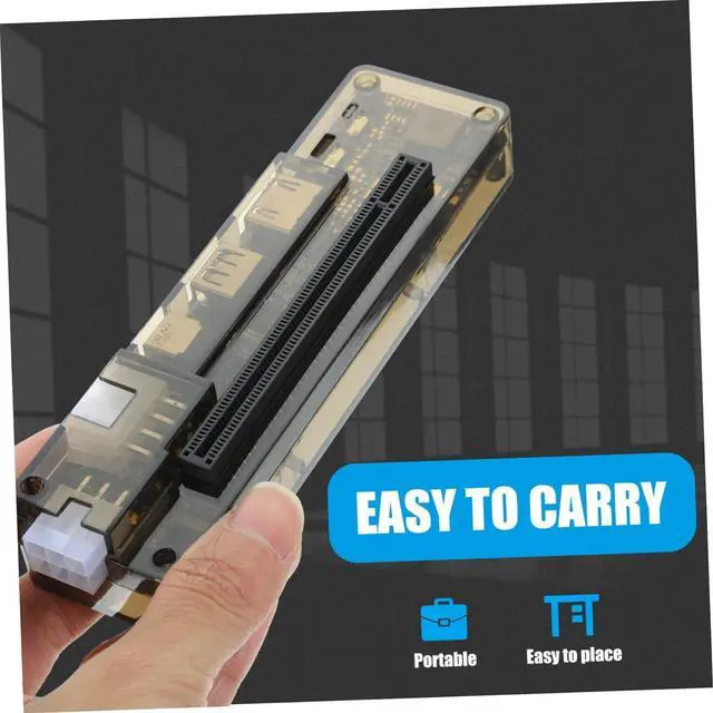 Alt view image 3 of 7 - External Laptop Graphics Card Dock Portable Pci Adapter for Enhanced Gaming up to Power Output Compatible Multiple Systems and Graphics Cards Random Style