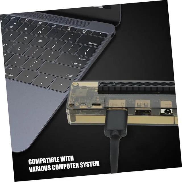 Alt view image 6 of 7 - External Laptop Graphics Card Dock Portable Pci Adapter for Enhanced Gaming up to Power Output Compatible Multiple Systems and Graphics Cards Random Style