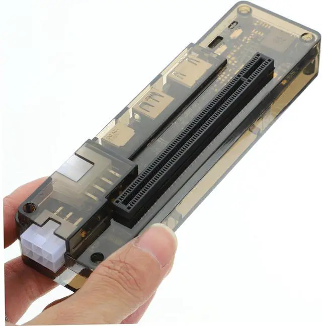 Alt view image 2 of 7 - External Laptop Graphics Card Dock Portable Pci Adapter for Enhanced Gaming up to Power Output Compatible Multiple Systems and Graphics Cards Random Style