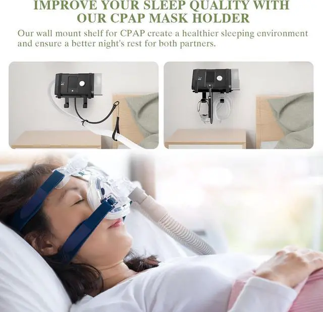 Alt view image 6 of 7 - Under Desk Mount for Dell WD19 / WD19S / WD19TBS / WD19TB / WD22TB4 Dock & CPAP Wall Mount Shelf Compatible with ResMed AirSense 10