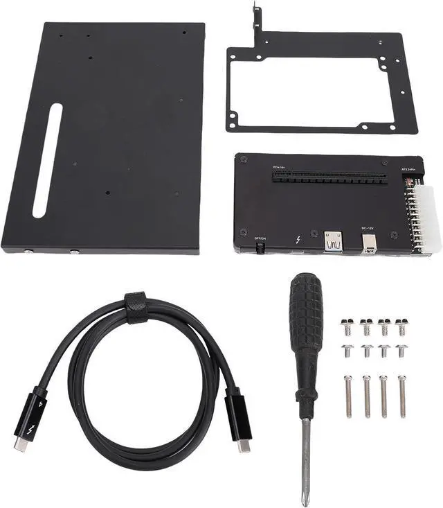 Alt view image 5 of 7 - Zyyini External GPU Dock for Laptop, Graphics Card Expansion Dock with PCIE 16X Slot, for Thunderbolt 3 4 USB4, Support RX Series PCIE X4 SSD Sound Card 10G Network Card