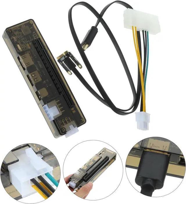 Alt view image 6 of 7 - External Laptop Graphics Card Dock Pci Portable Expansion Hub No Driver Needed Compatible Multiple for Gaming and Random Style