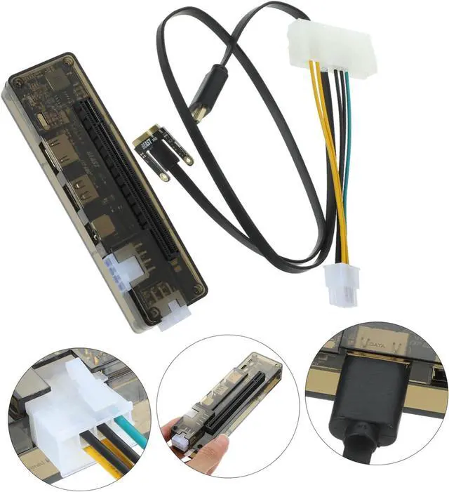 Alt view image 2 of 7 - External Graphics Card for Laptops Pci Expansion Hub Power Output Compatible Pci Graphics Cards for Gaming and Random Style
