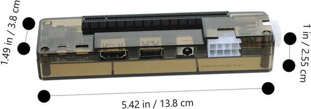 Alt view image 7 of 7 - External Graphics Card for Laptops Pci Expansion Hub Power Output Compatible Pci Graphics Cards for Gaming and Random Style