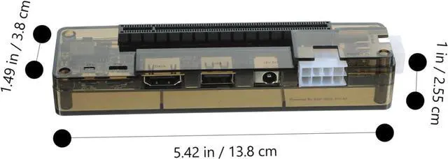 Alt view image 5 of 7 - External Laptop Gpu for Pci Graphics Card Expansion Portable Egpu for Enhanced Gaming and Professional Performance Power Output Random Style
