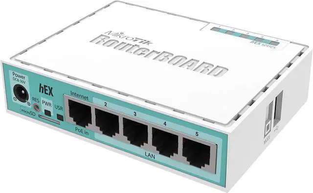Main image of Mikrotik hEX RB750Gr3 5-port Ethernet Gigabit Router