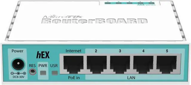 Alt view image 4 of 6 - Mikrotik hEX RB750Gr3 5-port Ethernet Gigabit Router