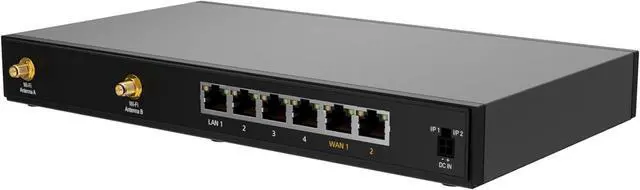 Alt view image 4 of 7 - Peplink B-One Gigabit Dual WAN WiFi Router for Wireless Internet | 1GBps Throughput | 2X WAN Port, 4X LAN Port, Dual-Band 2X2 MIMO Wi-Fi | WAN Smoothing for Small Office & Home Connectivity