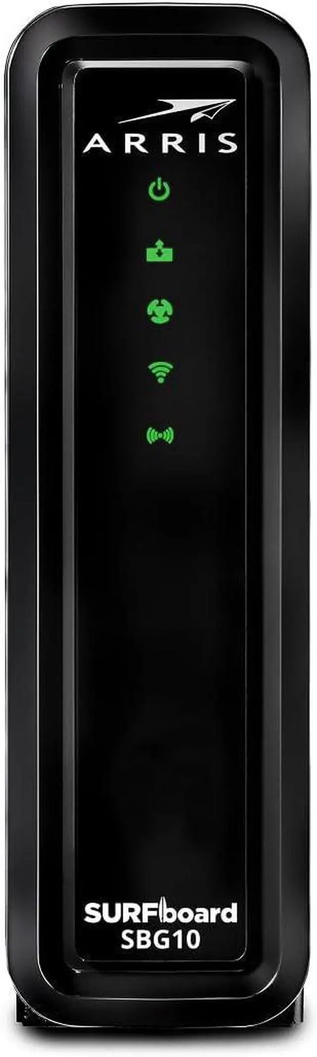 Alt view image 2 of 7 - ARRIS (SBG10) - Cable Modem Router Combo - DOCSIS 3.0 16 x 4 Gigabit & AC1600 WiFi, for Comcast Xfinity, Cox, Check with ISP for Compatibility [Not for Spectrum] 400 Mbps Max Internet Speeds