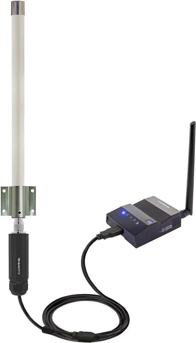 Main image of C. Crane CC Vector RV Long Range WiFi Repeater System 2.4 GHz- Extends Distant WiFi to All Devices in Your RV, Boat or Big Rig