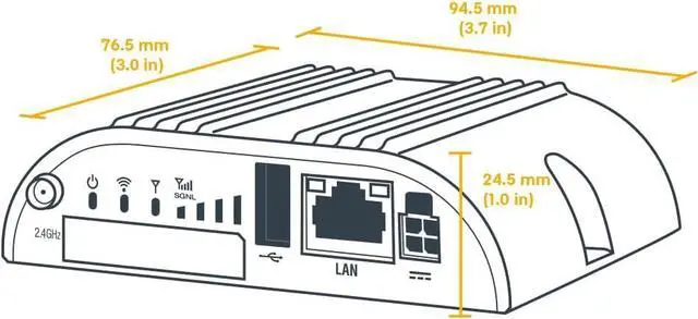 Alt view image 3 of 3 - Cradlepoint IBR200-10M VZ 3y NetCloud 4G LTE Cat 1 Single Mode Router